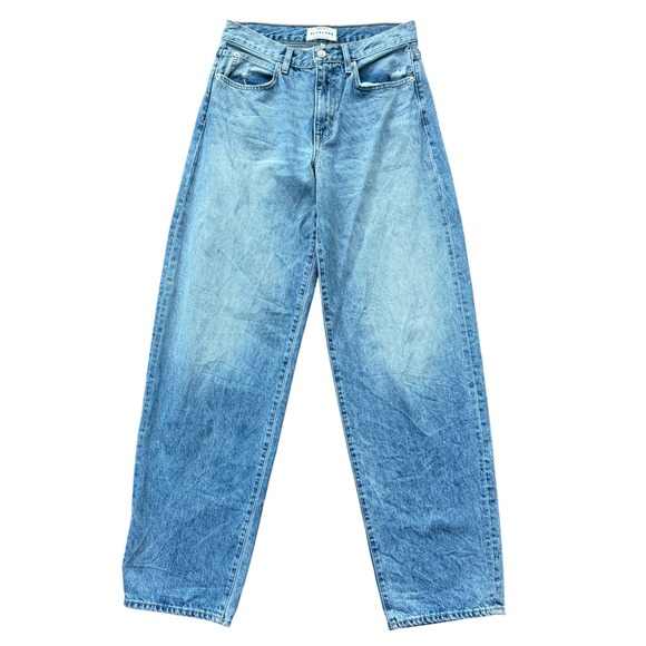 SLVRLAKE Denim - SLVRLAKE Light Blue Flared Wide Leg Jeans